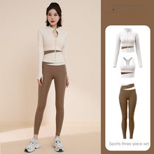 Load image into Gallery viewer, Color Cut-off Sport Suit