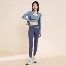 Load image into Gallery viewer, Color Cut-off Sport Suit
