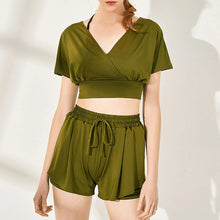 Load image into Gallery viewer, V Neck Loose Fitness Suit
